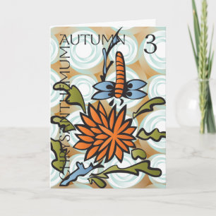 Mah Jongg Seasons Autumn Card