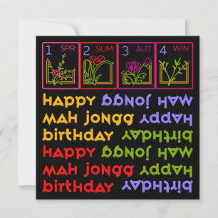 Mah Jongg Seasons Birthday