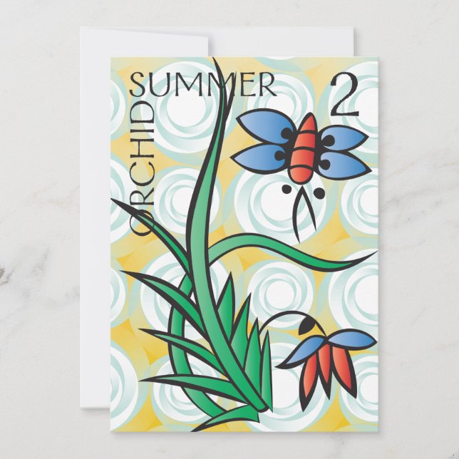 Mah Jongg Seasons Summer Flat Card (Front)