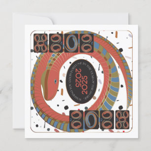 Mah Jongg Snake 2025 Flat Card