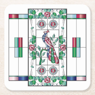 Mah Jongg Stained Glass Coaster