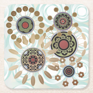 Mah Jongg Starburst Dots Coaster