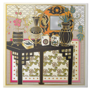 Mah Jongg Table Ceramic Tile