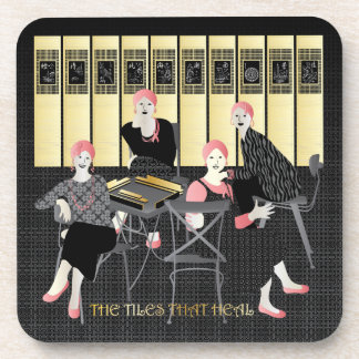 Mah Jongg The Tiles That Heal Beverage Coaster