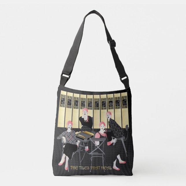 Mah Jongg The Tiles That Heal Crossbody Bag (Front)