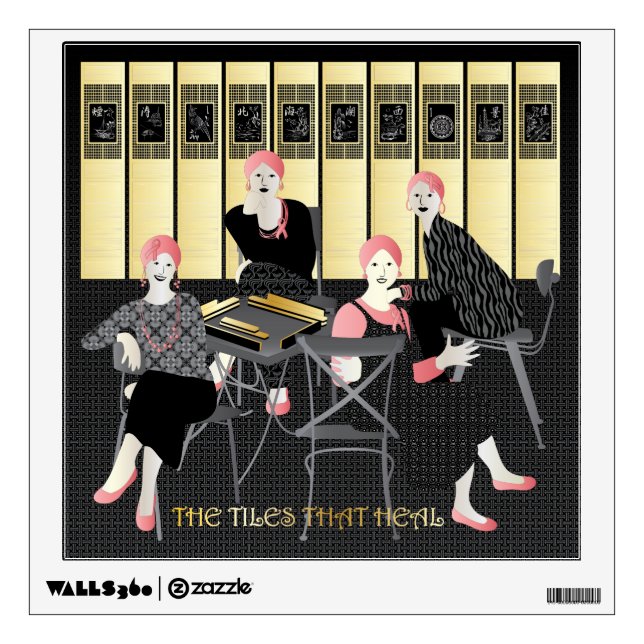 Mah Jongg The Tiles That Heal Wall Sticker (Front)