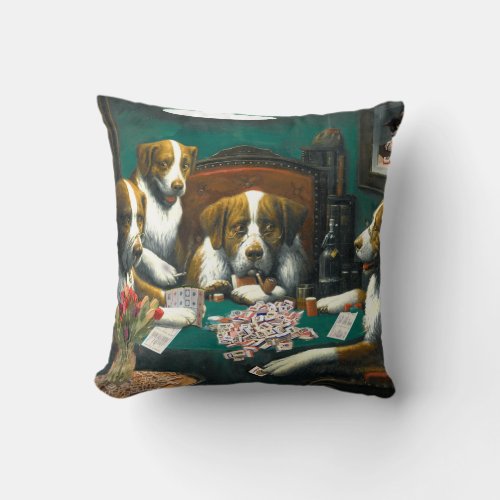 Mah Jongg Throw Pillow