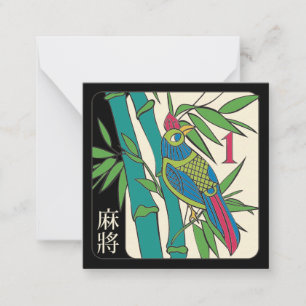 Mah Jongg Tiles Bird Card Small
