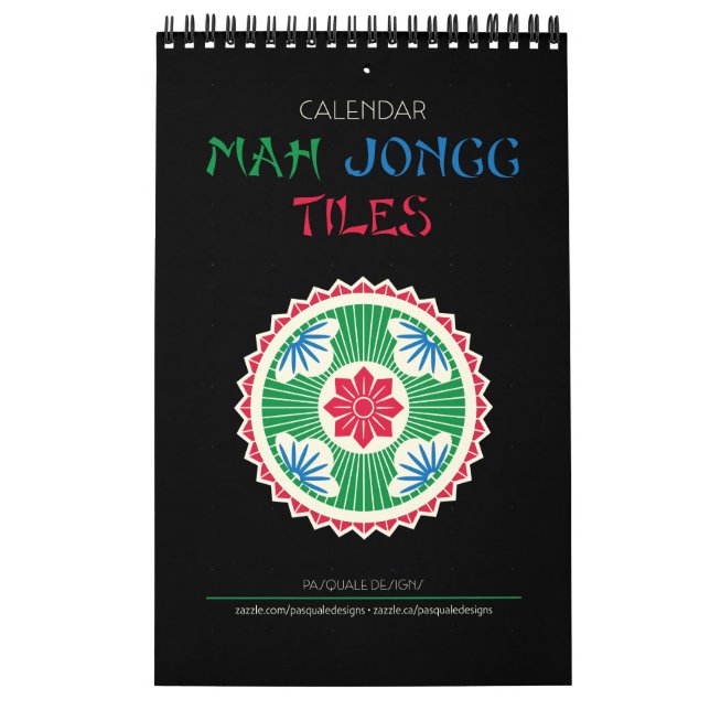 Mah Jongg Tiles Calendar (Cover)