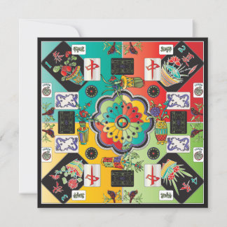 Mah Jongg Tiles Flat Card
