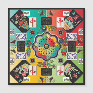 Mah Jongg Tiles Flat Magnet