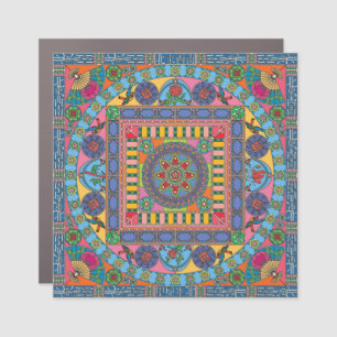 Mah Jongg Tiles Mandala Magnet