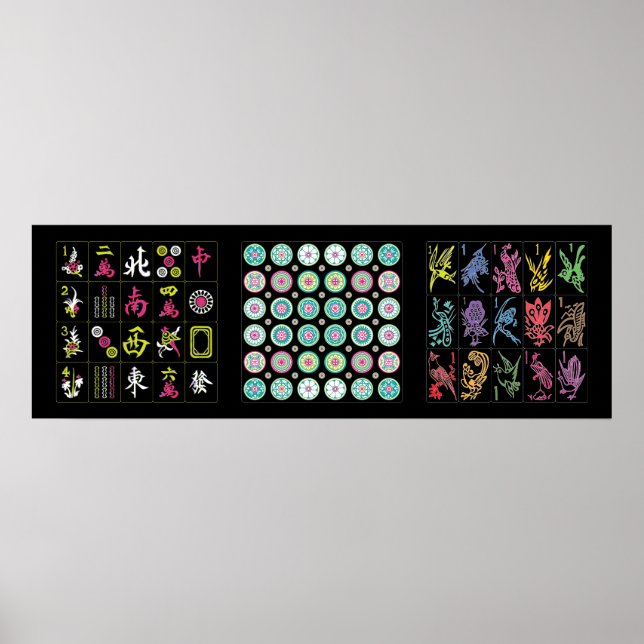 Mah Jongg Tiles Poster (Front)