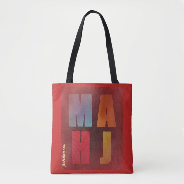 Mah Jongg Vintage Tote Bag (Front)