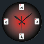 Mah Jongg Wall Clock<br><div class="desc">Tell time the Mah Jongg way. One of a kind design.</div>