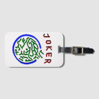 Mah Jongg White Joker Luggage Tag