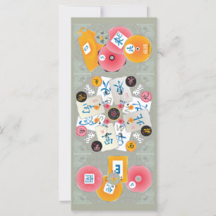 Mah Jongg Winds Flat Card