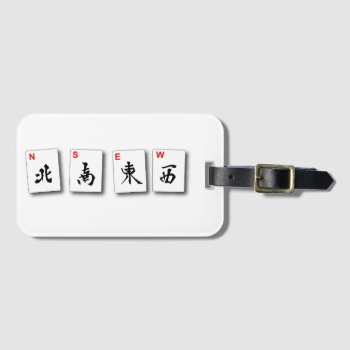 Mah Jongg Winds Luggage Tag by veracap at Zazzle