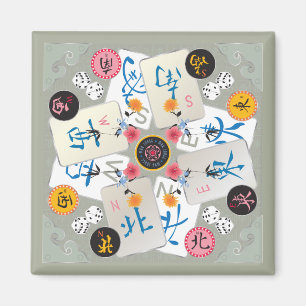 Mah Jongg Winds Magnet