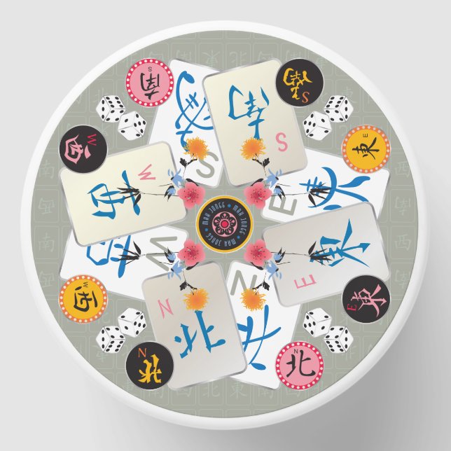 Mah Jongg Winds Mini Candles (Front)