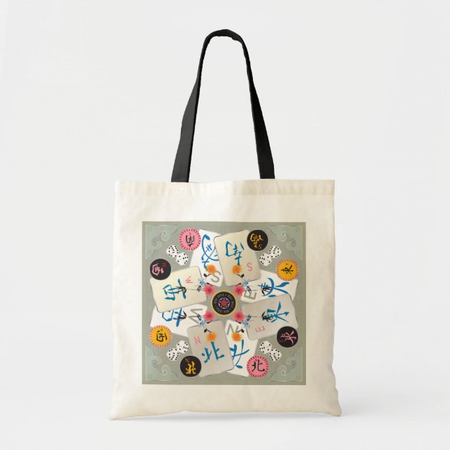 Mah Jongg Winds Tote Bag (Front)