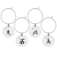 Wtwb mAh Jong Jongg, Mahjong, Mah-Jong Wine Charms