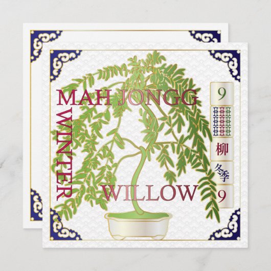 Mah Jongg Winter Willow (Front/Back)