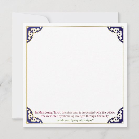 Mah Jongg Winter Willow (Back)