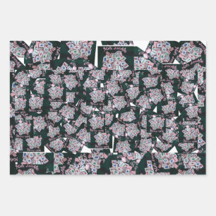 MAH JONNGG WRAPPING PAPER-MAH JONGG IS MY PASSION PAPER SHEETS