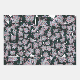 MAH JONNGG WRAPPING PAPER-MAH JONGG IS MY PASSION PAPER SHEETS