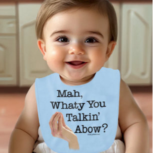 Mah Whaty You Talkin' Abow? Italian Baby Bib