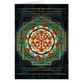Maha Lakshmi Mantra & Shri Yantra (Front)