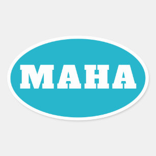 MAHA Make America Healthy Again Oval Sticker