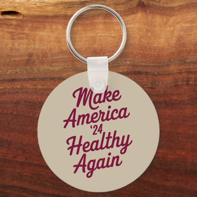 MAHA Make America Healthy Again Patriotic Keychain (Front)