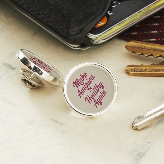 MAHA Make America Healthy Again Patriotic Lapel Pin (In Situ)