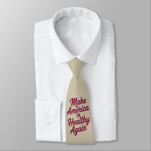 MAHA Make America Healthy Again Patriotic Neck Tie