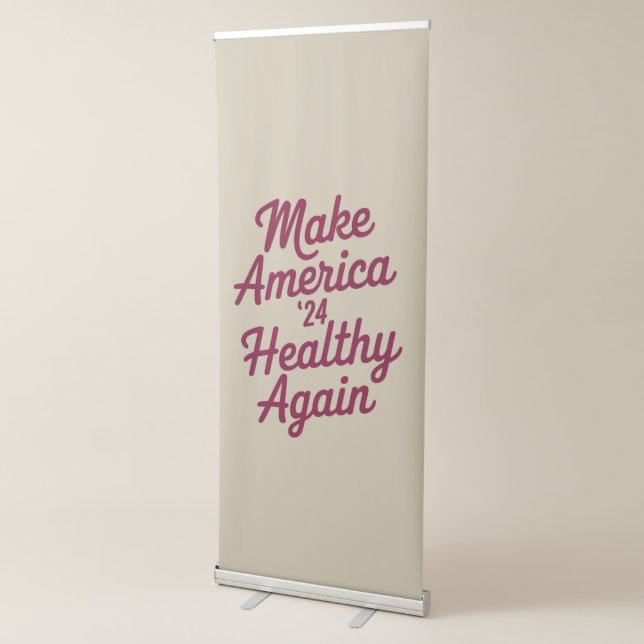 MAHA Make America Healthy Again Patriotic Retractable Banner (3/4)