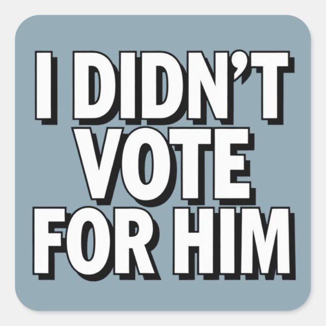 MAHA Make America Healthy Again Patriotic Square Sticker (Front)