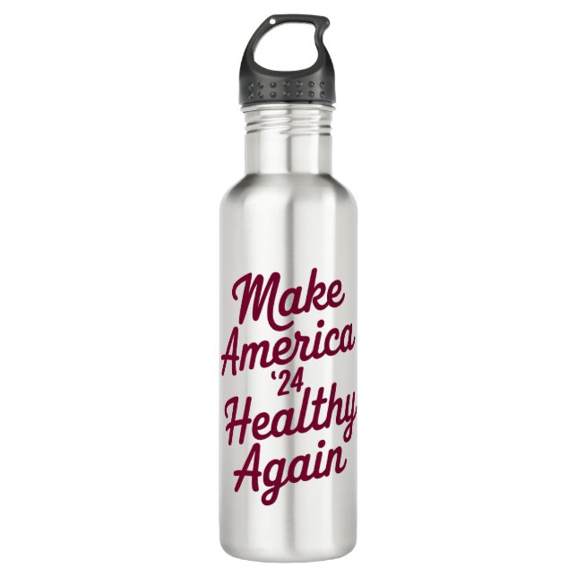 MAHA Make America Healthy Again Patriotic Stainless Steel Water Bottle (Front)