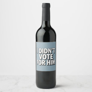 MAHA Make America Healthy Again Patriotic Wine Label