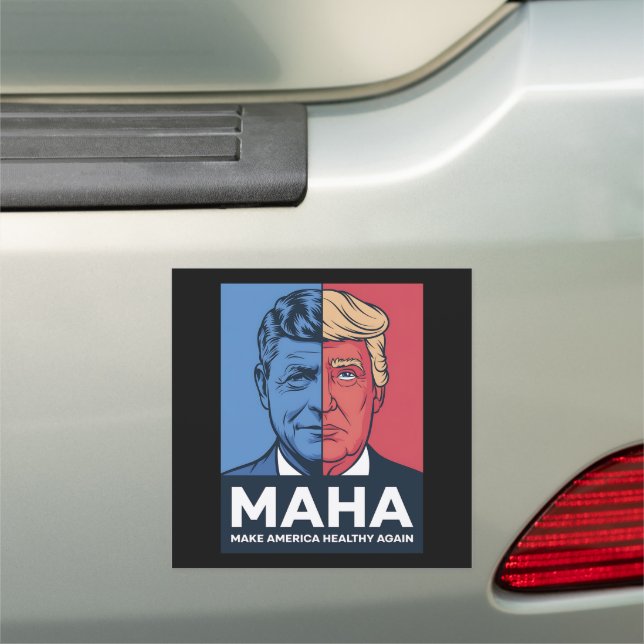 MAHA Make America Healthy Again Trump 2024 Car Magnet (In Situ)