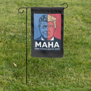MAHA Make America Healthy Again Trump 2024 Garden Flag