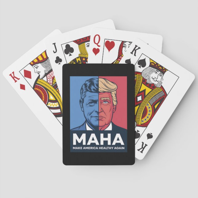 MAHA Make America Healthy Again Trump 2024 Poker Cards (Back)