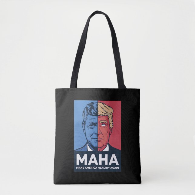 MAHA Make America Healthy Again Trump 2024 Tote Bag (Front)
