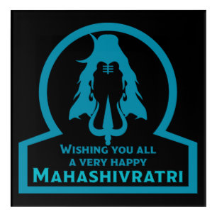 Maha Shivratri - Happy Maha Shivratri Acrylic Print