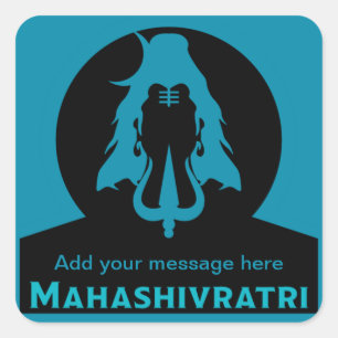 Maha Shivratri - Happy Maha Shivratri Square Sticker
