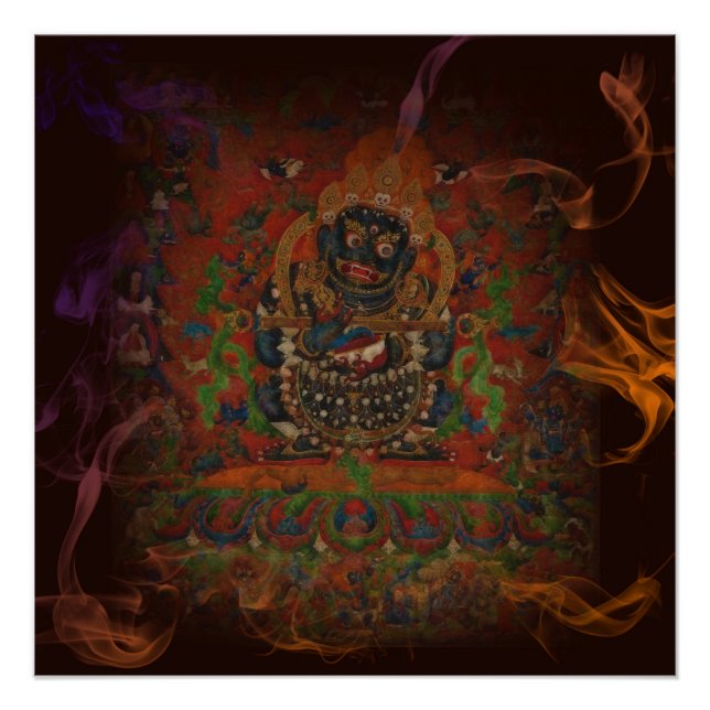 Mahakala From Tibetan Buddhism Poster (Front)