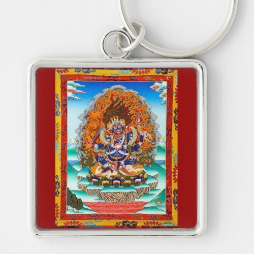 Mahakala Tibetan Buddhist Amulet Keychain