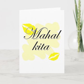 Mahal Kita - Filipino I Love You Holiday Card by SayILoveYou at Zazzle