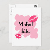 MAHAL KITA  - Tagalog I love you Postcard (Front/Back)